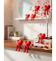 3d Baskı Kalp Biblo (Çok Renkli)