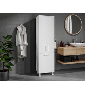Rosepal Mobilya Sezar Kirli Sepetli Banyo Dolabı