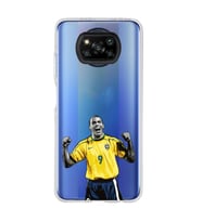 Poco X3 Pro / X3 NFC Uyumlu Ronaldo Nazario Futbol Tasarımlı Şeffaf Telefon Kılıfı
