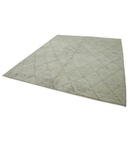 Gri Salon Halısı Modern Geometrik Desenli El Dokuma Eskitme Vintage İskandinav Tarz Dekoratif