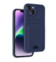 Apple İphone 14 Kılıf Kelvin Kartvizitli Silikon - Lacivert