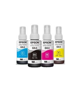 Epson 664 C13T66464A L100 Multipack Şişe Mürekkep Seti