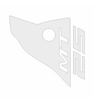 Yamaha Mt-25 Uyumlu Beyaz Siperlik Sticker Set