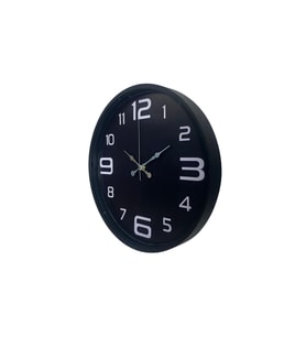 Siyah Modern 36 Cm Duvar Saati (Standart)