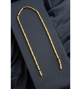 Hematit Doğal Taş Parlak Altın Sarı Silindir Kesim 4x13mm Dizi [AA]