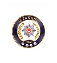 İstanbul Polis Arması 3D, 2025 Yeni Tip, Cırtlı, Standart Ölçü, 1.sınıf Kalite (Çok Renkli)