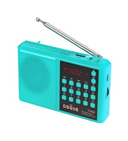 Ultratekno Y-096 Bluetoothlu Deprem Radyosu Şarjlı Acil Durum Radyosu 18650 Pilli FM/USB Destekli LED Fenerli Taşınabilir Radyo (Turkuaz)