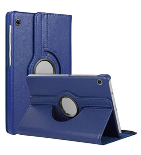 Microsonic Lenovo Tab M10 TB-X605F 10.1` Kılıf, (ZA480027TR) 360 Rotating Stand Deri Lacivert