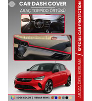 OPEL CORSA F (2019+) Torpido Örtüsü Ön Göğüs Koruma Torpido Koruma Birebir Uyum Kaymaz Özel Kesim