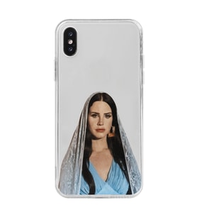 Iphone X ve XS Uyumlu Lana Del Rey Tasarımlı Şeffaf Telefon Kılıfı