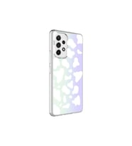 Samsung Galaxy A33 5G Uyumlu Kılıf Zore M-Blue Desenli Kapak (B.Beyaz)
