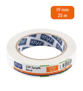 Kraf Çift Taraflı Bant 19mm x 25m 2519G