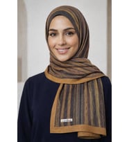 Cardion Pamuk İpek Şal - 70 X 180 - 06303 (Hardal)