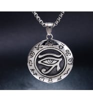 Paslanmaz Çelik Antik Mısır Horus Göz RA Kolye
