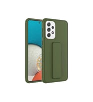 Samsung Galaxy A52 Uyumlu Kılıf Zore Qstand Kapak (Koyu Yeşil)