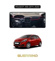 PEUGEOT 208 (2015-2020)TORPİDO KORUMA HALISI SİYAH KENAR