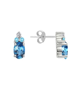 Sirius Pırlanta ve Topaz Cadenza Küpe 0717E0053