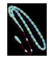 Sertifikalı Sistem Püskül 6x10.5mm Sedefli Opal Tesbih 13Gr Kapsül Kesim (Çok Renkli)