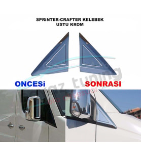 Mercedes Sprinter Ayna Kelebek Kromu Nikelajı 2007 Sonrası
