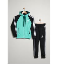 Unisex Dalgıç Kumaş Spor  Çocuk Eşofman Takımı ESF.2525 (Çok Renkli)