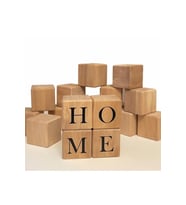 Home Yazılı 4lü Ahşap Küp