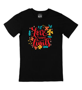 Love Without Limits Siyah Tişört
