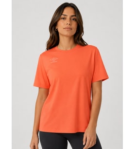 UMBRO Season Turuncu Pamuklu Kadın Spor Tişört - VF0510