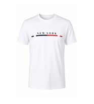 Trender New York Baskı Süpreme Beyaz Erkek T-Shirt 226-17