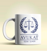 Kişiye Özel Avukat 6 Tasarımlı Beyaz Kupa Bardak