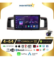 Toyota Corolla 2000-2004 Model 4GB + 64GB Android 13 Kablosuz Carplay Navigasyon Multimedya Sistemi