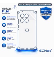 SChitec MOTOROLA Edge 60 Fusion Uyumlu Fullbody Arka Kaplama Hidrojel Koruyucu Film