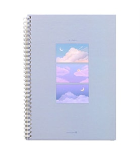 Morning Glory 4500 Çizgili Defter 26x19 cm Mor 11131-88965