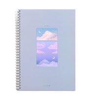Morning Glory 4500 Çizgili Defter 26x19 cm Mor 11131-88965
