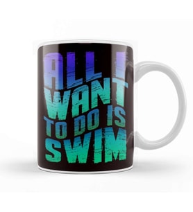 Swim Swimmer Swimming Pool Instructor Coach Water Sports Kupa Bardak Porselen