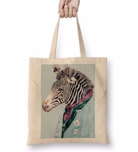Zebra Mavi Bez Çanta Uzun Saplı