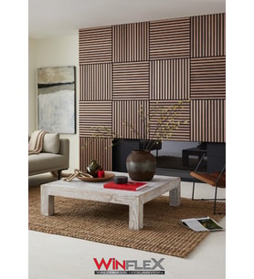 WİNFLEX MİNİ EKO AKUSTİK AHŞAP PANEL SAVANA MEŞE- 60X60CM