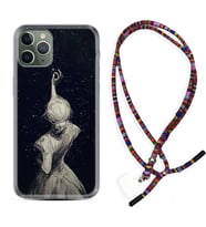 Apple iPhone 11 12 13 14 Pro Max Kılıf Boyun Asklı Rasta Silikon Star Woman 1332