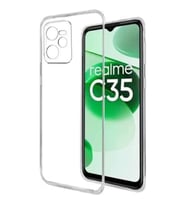 Kvy Realme C35 Kamera Korumalı Süper Silikon Kılıf