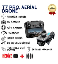 T7 Pro Drone HD Çift Kameralı Katlanabilir Drone