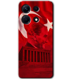 İnfinix Note 30 Kılıf HD Desen Baskılı Arka Kapak - Anıtkabir Atatürk