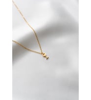 Kişiye Özel 925 Ayar Gümüş Minimal Şarap Kadehi Kolye (Gold)