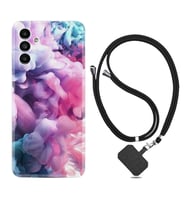 Samsung A23 A31 A32 A50 A51 A52 A53 A70 Kılıf Boyun Askılı Silikon Pink Cloud 1305