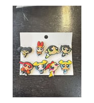 Powerpuff Girls Crocks Terlik Süsü Jibbitz Aksesuarı 8 Adet