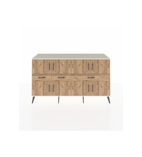 Kronos Konsol 5 Raflı 3 Çekmeceli 8 Kapaklı 176x59x99 Aytaşı-Çam