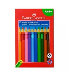 Faber Castell Jumbo Kuru Boya 12 Renk 