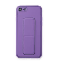 Iphone 7 Kılıf Coco Deri Standlı Kapak - Koyu Lila