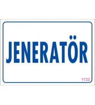 Pvc Levha quot;Jeneratörquot; 17,5*25 cm