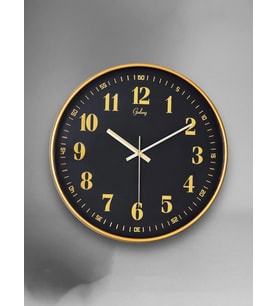 Galaxy D-218-A-9 Eskitme Kadran 30 CM Sessiz Akar Duvar Saati Gold-Lacivert