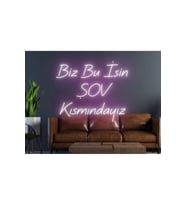 Biz Bu İşin ŞOV Kısmındayız Yazılı Neon Tabela
