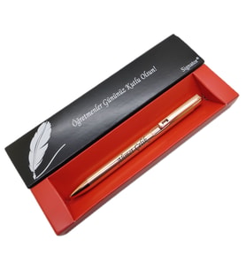 Signator® C658 Rose Gold Tükenmez Kalem  İsme Özel Kalem  Hediyelik Kalem - (Öğretmenler Günü, Doğum Günü, Yeni Yıl vb. Kutulu) (Karışık)